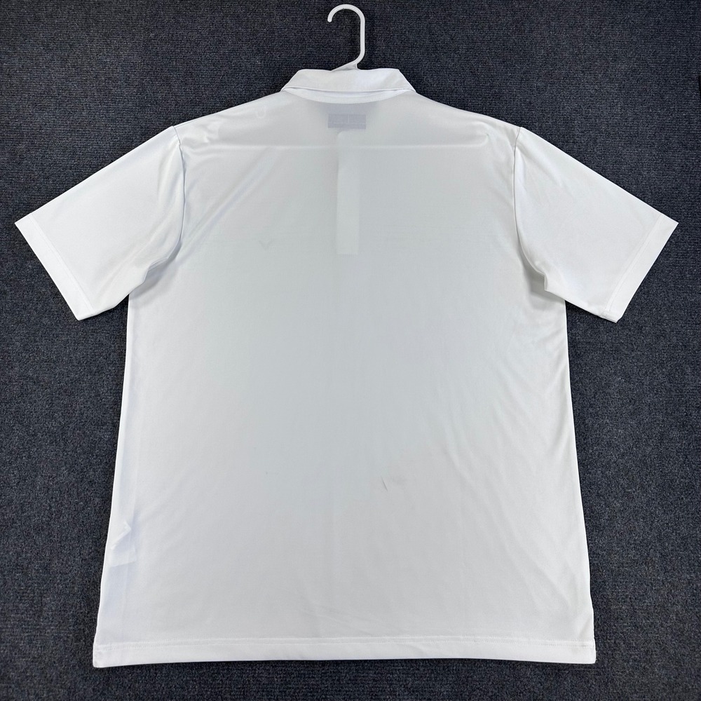 Callaway Mens Opti-Dri Golf Polo Shirt White Green Digital Graphic Large L - Picture 9 of 13